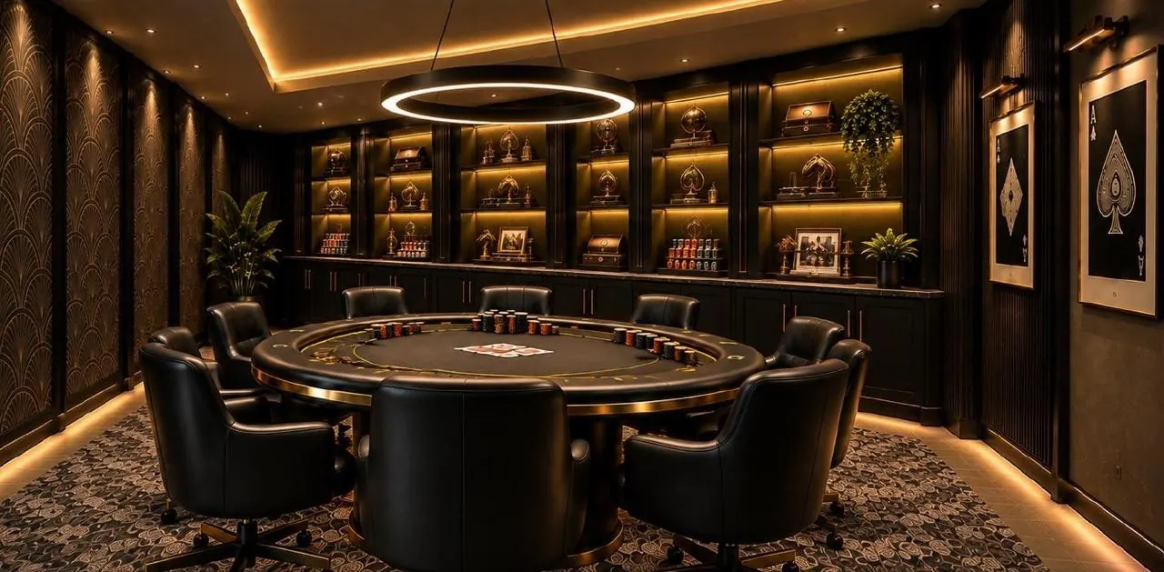 The private poker room with its own table